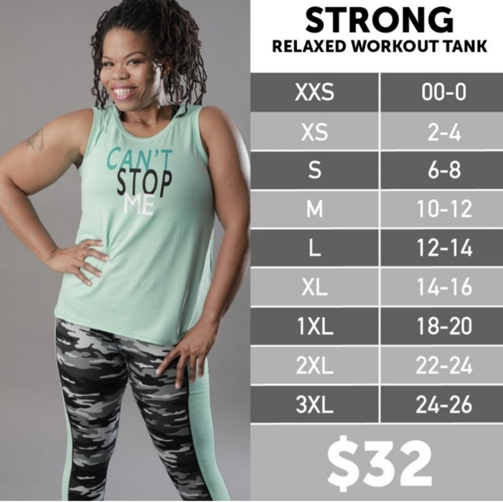 LuLaRoe Rise Strong Tank Top - Picture 6 of 6